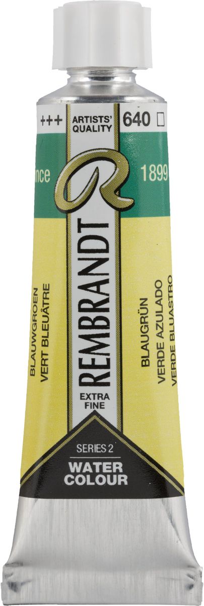 Rembrandt Water Colour Tube 10ml | Bluish Green (640)